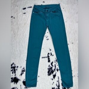 Escada Sport Women’s Electric Green Skinny Denim Jeans Size 28